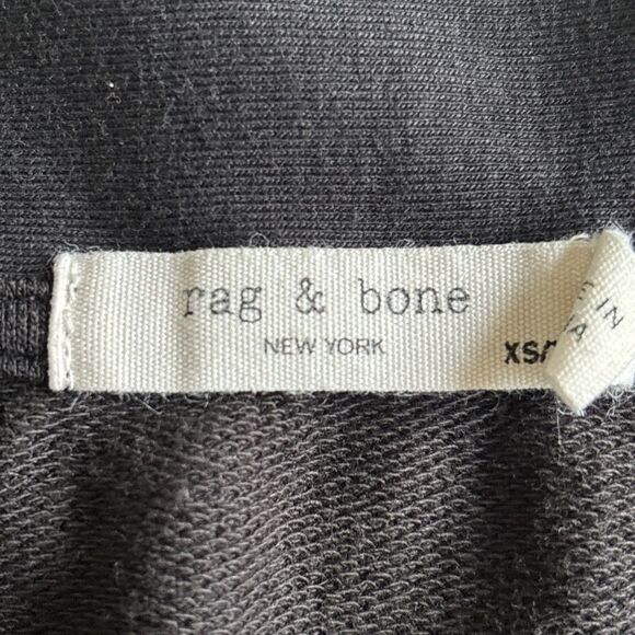 Rag & Bone V Neck Modal Oversized Sweatshirt Size XS - Picture 3 of 9